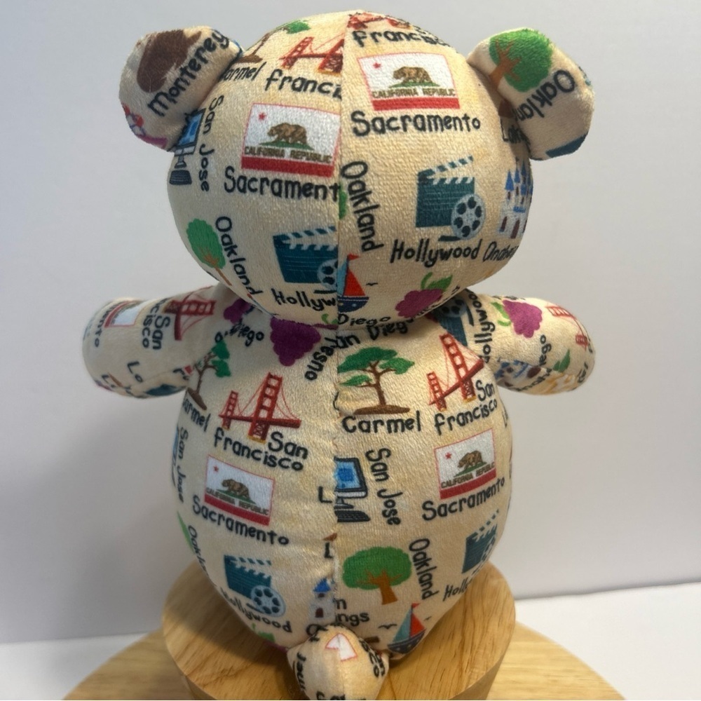 Plushology California Cities Teddy Bear Beige Souvenir Travel Stuffed Plush 9” - Picture 6 of 8